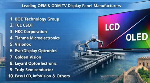 Latest company news about China's Top 10 TV Display Panel Suppliers in 2026: A B2B Buyer's Guide