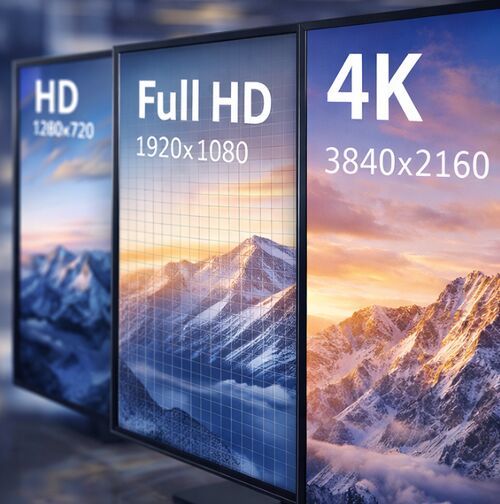 Ultime notizie aziendali su Comprensione della risoluzione del pannello LCD: HD, FHD e 4K spiegata agli acquirenti