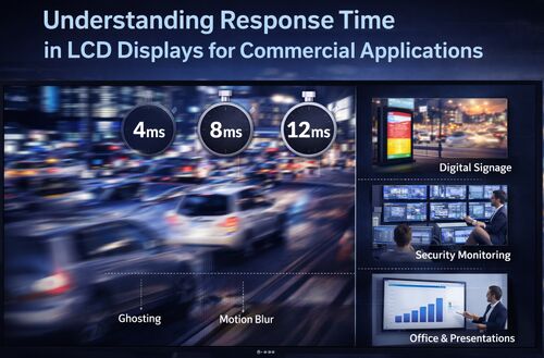 Ultime notizie aziendali su Comprendere il tempo di risposta nei display LCD per applicazioni commerciali