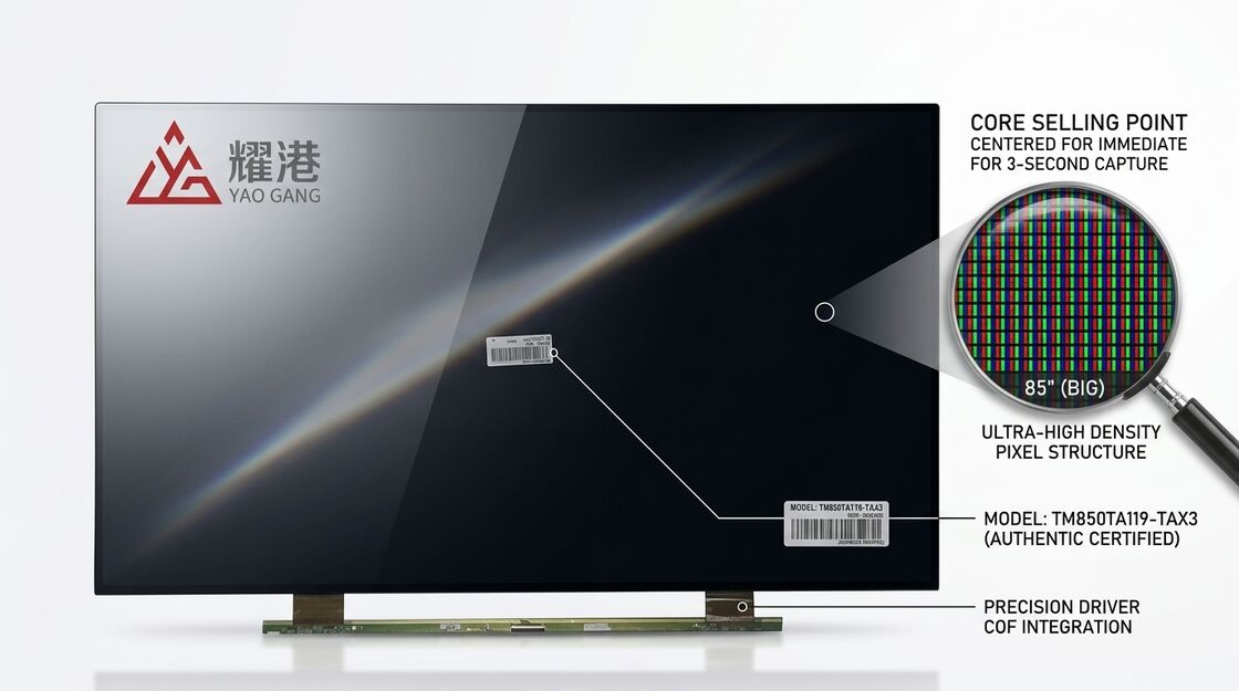 85" Tianma TM850TA119-TAX3 TV Display Panel | Open Cell LCD LED Screen