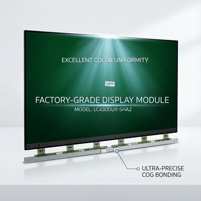 kualitas LG 43 Inch TV Display Panel dengan Refresh Rate 60Hz dan IPS Technology TFT LCD Panel pabrik
